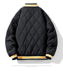 2025แจ็กเก็ตทีมตัวแทนฤดูหนาวหนาวของผู้ชายเสื้อโค้ทหนาหนาสำหรับกลางแจ้งเสื้อคลุมตัวอักษรแฟชั่นปักลายเสื้อแจ็กเก็ตมหาวิทยาลัยสำหรับผู้ชาย - Product Image 3