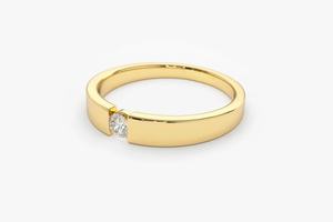 Bague Solitaire 3MM faite à la main Bijoux en or fantaisie Diamant naturel certifié IGI pour femmes Tarif de gros - Product Image 3