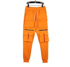 OEM Couleur de contraste personnalisée Pantalon de survêtement 100% coton Impression bouffante Pantalon de survêtement avec poches lourdes Pantalon pour homme pour fabricant - Product Image 3