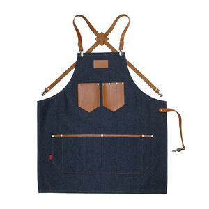 Comfortable and Durable Leather Waist <b>Apron</b> for Heavy Duty Work Cross Back Strap Design for Barber and Cleaning Tool - Product Image 3