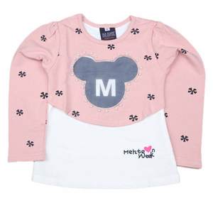 Camiseta de manga larga para niñas, 2 piezas - Melocotón - Product Image 1