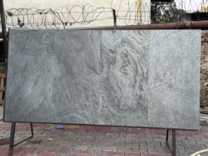 Revestimiento de Pared de Bloques de Pizarra Gris Plateado de Alta Calidad, 100% Ecológico, Chapa de Piedra Natural de 2 mm de Espesor para Aplicaciones Interiores - Product Image 6