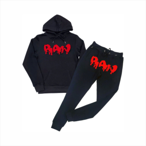 Venta al por mayor Sudadera con capucha Hombres Puff Impreso Chándal Logotipo de goma personalizado Correr y trotar Desgaste Unisex Chándal Puff Imprimir Chándal - Product Image 3