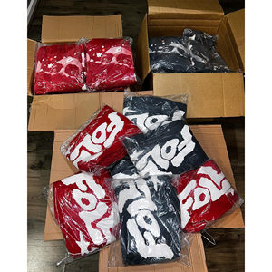 Imprimé bouffant Acid Washed Over All Survêtement imprimé graphique streetwear style baggy pantalon de jogging tricoté sweat à capuche de style hiver pour hommes - Product Image 5