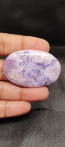Cabujón de Lapidolita Azul de Alta Calidad, Piedra Preciosa Natural Pulida, Tamaños Variados para la Fabricación de Joyas, Piedras Preciosas Sueltas al por Mayor - Product Image 2