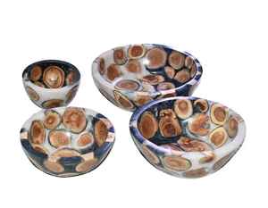 Trending Handmade Resin & Wood Joint Bowl New Dough Or Mixing Bowl Luxury Kitchen <b>Hotel</b> Home <b>Restaurant</b> <b>Supplies</b> Wooden Bowl - Product Image 2