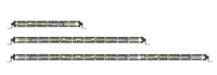 Barre lumineuse de travail à LED à une rangée 11 pouces Spot Flood Light IP67 Blanc 102W Phare de conduite pour camion Offroad ATV SUV Accessoire de voiture