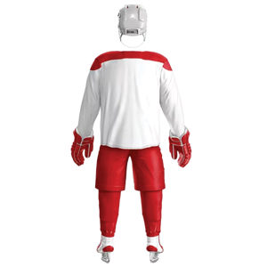 Ensemble d'uniformes de hockey sur glace personnalisés Short en jersey respirant Chaussettes et équipement Vêtements de sport d'équipe pour hommes et jeunes - Product Image 6