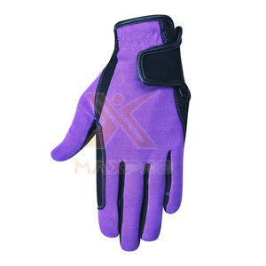 Gants d'équitation d'hiver haut de gamme en cuir, à doigts entiers, avec sangle de poignet réglable, antidérapants, unisexes pour adultes - Product Image 5