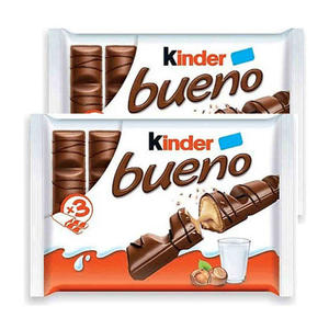 Chocolat Kin-der Bueno de haute qualité avec un glaçage au chocolat au lait et une garniture à la crème de noisettes - Product Image 6