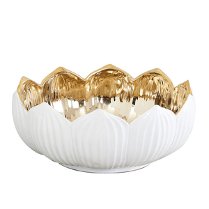 Bol de service de luxe pour la restauration hôtelière, design en relief, style unique, design de bol de service, bol de service pour table à manger - Product Image 2