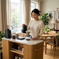 Buffet moderne de luxe en bois, station de bar à café personnalisable, armoire de rangement pour salle à manger, cuisine, salon