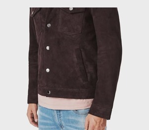 Adults Size Men Soft Touch Breathable Suede <b>Leather</b> <b>Shirt</b> with Front Pockets High Quality Formal or Casual Wear in All Sizes - Product Image 6