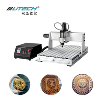 Mini Masaüstü 3 Eksenli 3040 6090 300W Tek İş Mili Mach3 CNC Router Ahşap Akrilik PVC MDF için Gravür Makinesi