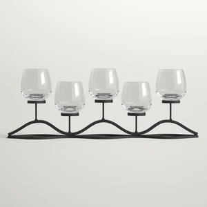 Fabricante confiable de último diseño, decoración navideña de alta calidad, soporte de vela de varios niveles de alambre de hierro Vintage - Product Image 4