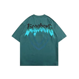 Nouveaux t-shirts pour hommes, logo sur le devant, lettres, respirants, séchage rapide, légers, 100% coton, tricoté en peigné, personnalisables, col rond - Product Image 1