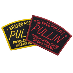 Patch brodé en twill 3D personnalisé le plus vendu, en forme de cœur et de fleur, patch personnalisé pour vêtements et chapeaux - Product Image 3