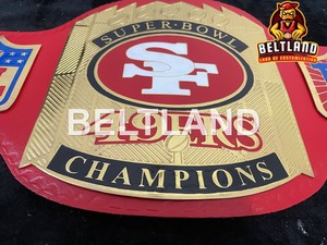 San Francisco 49ers Championship <b>Belt</b> for Adults Comfortable & Durable High Waist Sizes 2mm & 4mm Zinc - Product Image 2