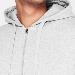 Sweat à capuche zippé léger de couleur unie pour hommes et femmes avec cordon de serrage et poches Vêtements décontractés pour l'hiver Imprimé numérique - Product Image 5