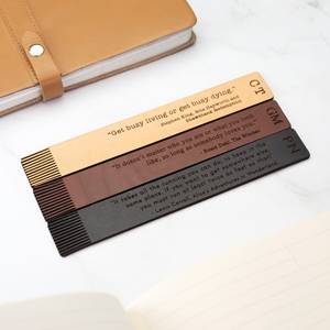 เปิดการออกแบบผูกมัดหนังบุ๊คมาร์ค PU บุ๊คมาร์คพู่หนังสือเครื่องหมาย - Product Image 5