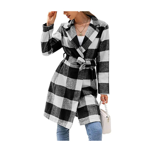 Abrigo de cuero personalizado para mujer, nuevo producto, abrigo largo de cuero a la moda, de alta calidad, venta al por mayor - Product Image 2