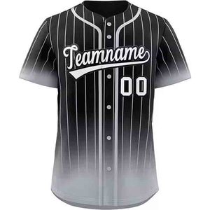 Maillot de baseball sur mesure de haute qualité - Nouveau design 100% polyester respirant col en V Nom de l'équipe personnalisé - Product Image 4