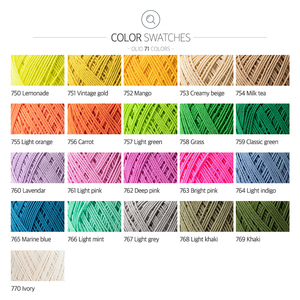 Olio (70g) Corée Fil à tricoter au Crochet de haute qualité 71 couleurs Fil au Crochet Cupra Polyamide acrylique pour Kits de bricolage - Product Image 5