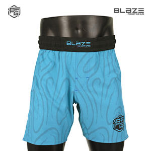Fabricante al por mayor High Street MMA Shorts Diseño de logotipo personalizado para hombres Mujeres Patrón ecológico Decoración Servicio OEM - Product Image 2