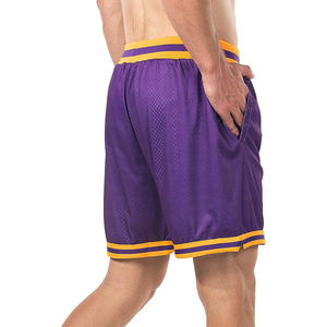 Nueva venta completa de pantalones cortos de malla de playa para hombre de secado rápido liso gimnasio corto Fitness bordado personalizado nuevos pantalones cortos transpirables para correr - Product Image 3