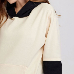 Sweat-shirt pour femme à manches longues, service OEM, haute qualité, tricoté et imprimé, automne/hiver, séchage rapide, personnalisé, 100% coton, qualité supérieure - Product Image 6