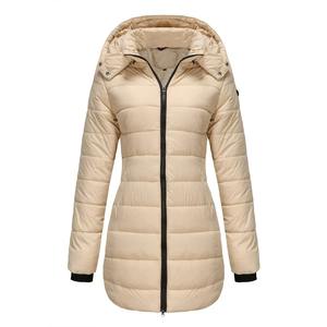 เสื้อแจ็คเก็ตบอมเบอร์กันน้ำสำหรับผู้หญิง ฤดูหนาว ปิดซิป ความยาวปานกลาง ทรงเข้ารูป ผ้าฝ้าย 100% แขนยาว ลายพิมพ์ - Product Image 1