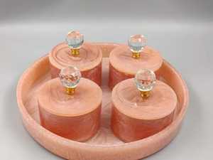 Juego de Jarrones de Resina de Lujo Hechos a Mano, Solución de Almacenamiento Elegante con Adorno y Figura Decorativa Premium para el Hogar y la Cocina - Product Image 3