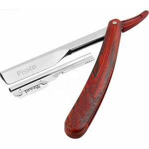 Navaja de afeitar plegable de acero inoxidable para cortar el cabello, navaja de afeitar recta de acero inoxidable, navaja de afeitar recta de acero inoxidable alemán - Product Image 1