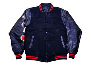 แจ็กเก็ตเลตเตอร์แมนใส่สบายแขนเสื้อหนังแท้สำหรับ100% แฟชั่นล่าสุด - Product Image 2