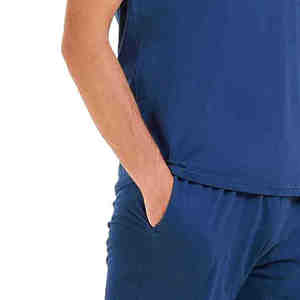 OEM Tùy Chỉnh Người Đàn Ông Của Mùa Hè Thể Thao Mặc Set-Cotton Thoáng Khí Áo Phông Và Quần Short Trong Màu Sắc Khác Nhau In Thiết Kế - Product Image 5