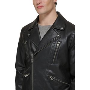 Veste en cuir pour homme, prix abordable, surdimensionnée, faible MOQ, tendance, marque privée, respirante, imperméable - Product Image 5