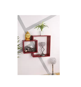 ที่มีคุณภาพสูงไม้ติดผนังชั้นวางลอยชั้นวางสำหรับห้องนั่งเล่นห้องครัว100% ไม้เนื้อแข็งติดผนัง - Product Image 3