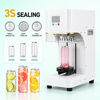 Machine de scellage automatique universelle pour gobelets et boîtes en plastique, alimentée par moteur, pour canettes et cartons en PET