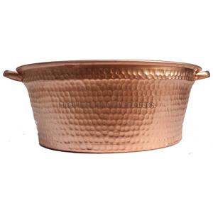 Bol de pédicure en cuivre poli portable bol de pédicure pour bassin de bain de pieds - Product Image 2