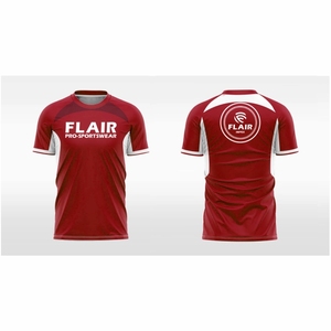Maillot de football 100% polyester de meilleure qualité Design personnalisé respirant confort devant court coupe automatisée Service OEM disponible - Product Image 2