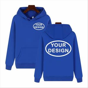 Sudaderas con capucha de gran tamaño para hombre, sudaderas de manga larga con patrón sólido, hilo teñido, no tejido, Invierno - Product Image 2
