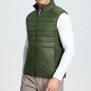 เสื้อแขนกุดผ้าแคนวาสผู้ชาย, เสื้อแขนกุดมีปกตั้งหลากสีสำหรับฤดูหนาว - Product Image 4