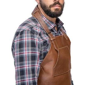 Tablier unisexe imperméable avec détection d'aiguille de cou réglable Utilisation de restaurant et de bar BBQ extérieur Boucher Cobbler Pocket Work - Product Image 2