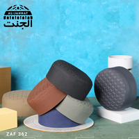 Gorro de Oración Musulmán Elegante, Transpirable y Ecológico para Mezquita, Gorro Kufi para Namaz, Uso en Todas las Estaciones, Tejido Lavable y Fácil de Usar, Gorro para Hombre