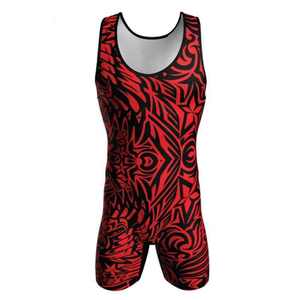 Singlet de lutte personnalisé de qualité supérieure pour hommes, vêtements d'arts martiaux MMA pour adultes, en spandex/polyester, léger, pour l'entraînement - Product Image 1