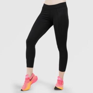 Leggings de compression rapide en tricot pour femme, noirs, pour la gym et l'entraînement, de la marque Gym Armor, fabriqués au Pakistan - Product Image 1