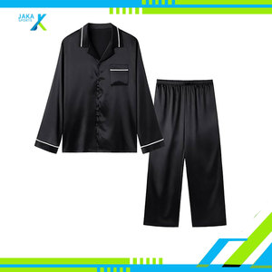 Mens 100% Cotton Pajama Set 2 Piece Loungewear Long Sleeve Sleepwear Button Top Comfortable Matching Long Pants Breathable - Product Image 3