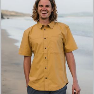 Chemise à manches courtes Ripstop de haute qualité pour hommes et femmes Durable et élégante, parfaite pour les vêtements décontractés et les activités de plein air - Product Image 1