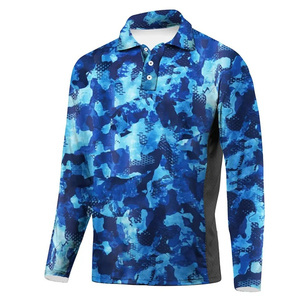 เสื้อโปโลตกปลาพิมพ์ลาย แขนยาว ระบายอากาศได้ดี คุณภาพพรีเมียม UPF50 สำหรับผู้ใหญ่ทุกเพศ ผลิตจากโพลีเอสเตอร์ 100% เสื้อผ้าลำลองสั่งทำได้ - Product Image 3