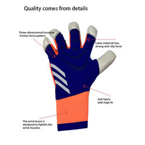 Gants de football haute performance antidérapants, respirants et confortables, personnalisables, durables, pour la protection et le soutien lors des sports de plein air - Product Image 4